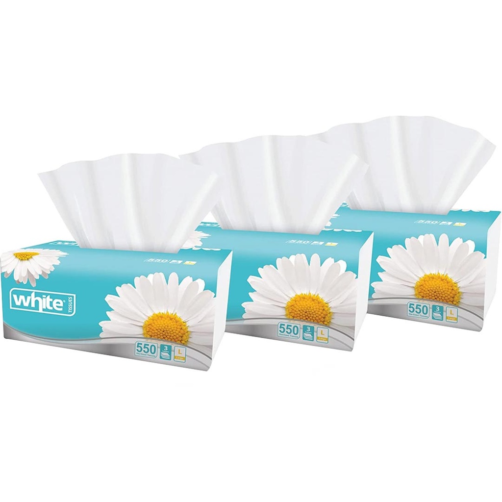 وايت مناديل عرض - White Wipes Offer 550Psc*3