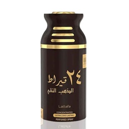 لطافة سبراى - Lattafa Spray (24Carat Pure Gold, men, 250ml)