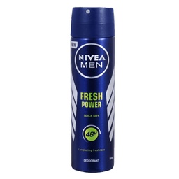 نيفيا مزيل - Nivea Deodorant (سبراى, فريش باور, رجالى, 150ml, بدون)