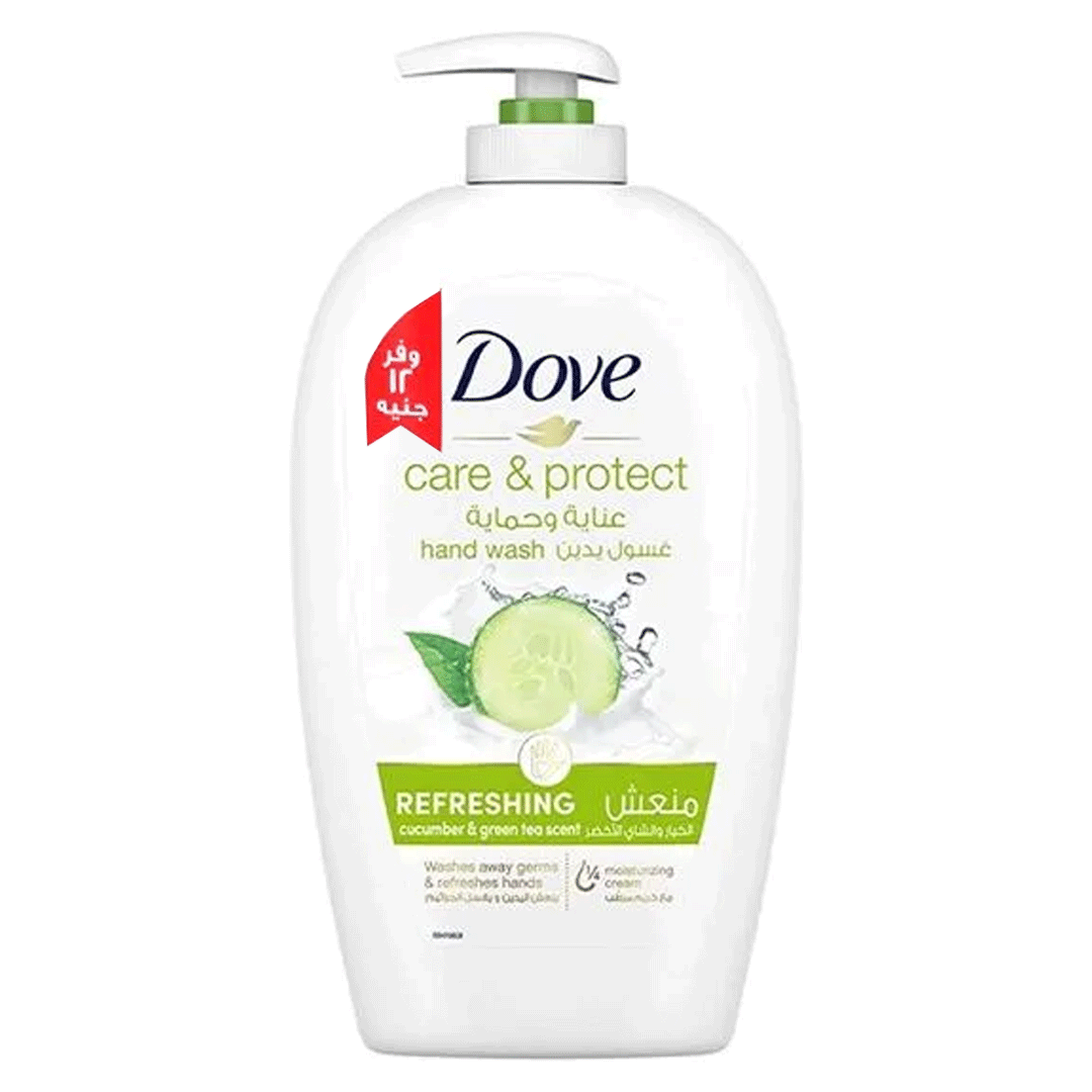 دوف هاند ووش خيار وشاى اخضر وفر 12جنية - Dove Hand Wash Lotus Cucumber & Green Tea Offer 12EGP