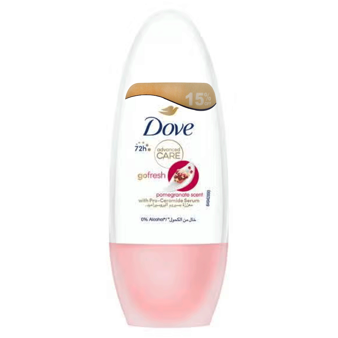 دوف رول اون جو فريش رمان خصم 15% - Dove Roll On Go Fresh Pomegranate Offer 15%