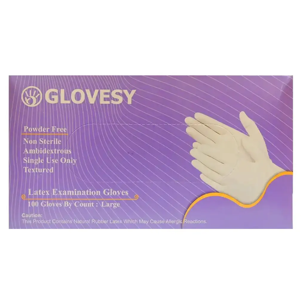 جلوفزى لاتكس - Glovesy Latex 100Psc (L)