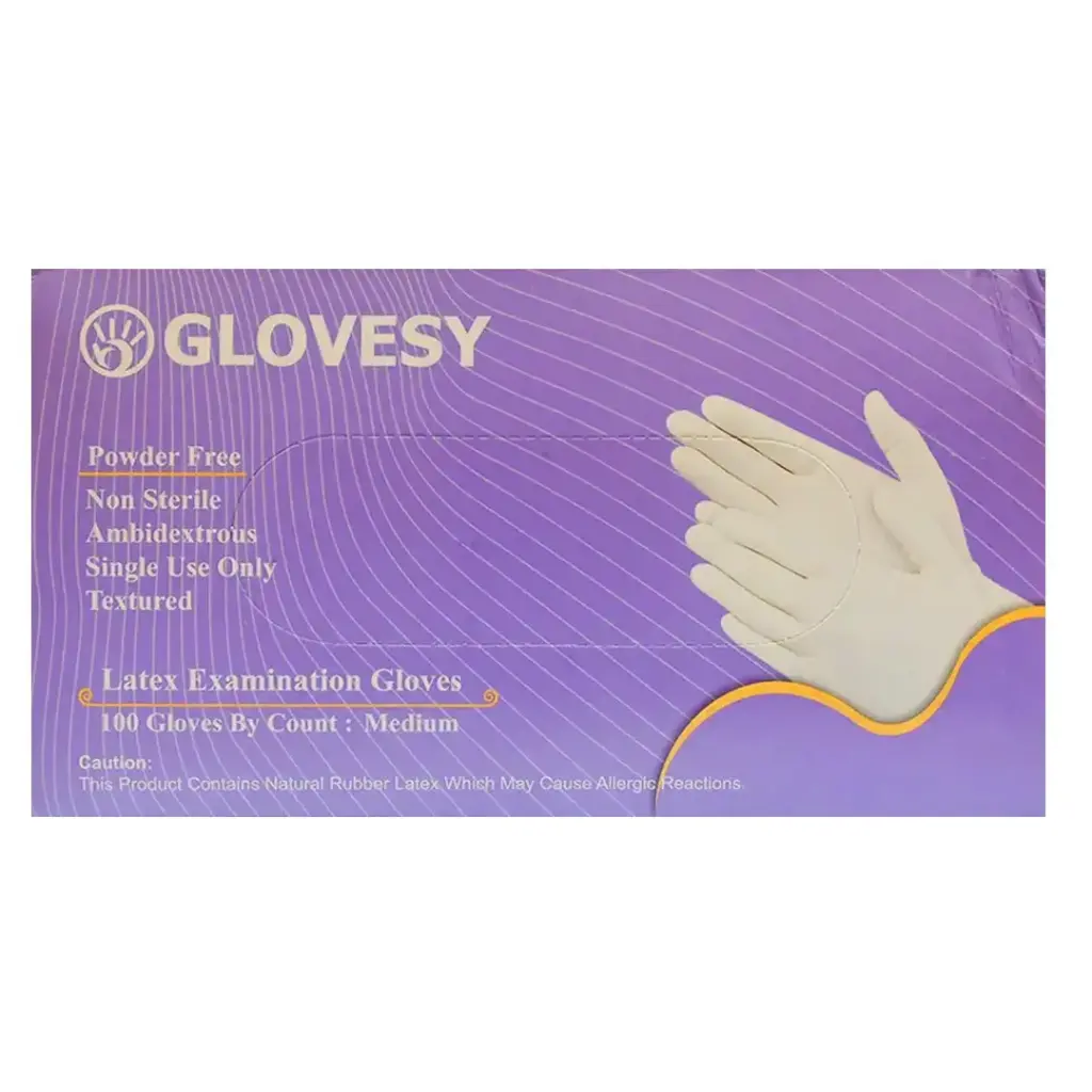 جلوفزى لاتكس - Glovesy Latex 100Psc (M)
