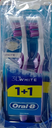 اورال بى فرشاة - Oral-B Brush (Senior, 3D White, Free 1+1, Med, 0)