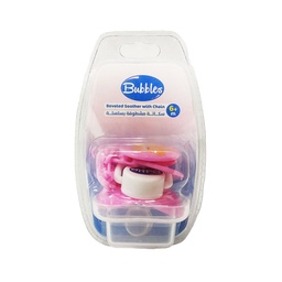 بابلز سكاته مشطوفة سلسلة - Bubbles Beveled Soothers Chain +6M