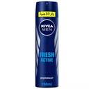 نيفيا مزيل - Nivea Deodorant (Spray, men, 150ml, Fresh Active Deodorant, Save 10 EGP)