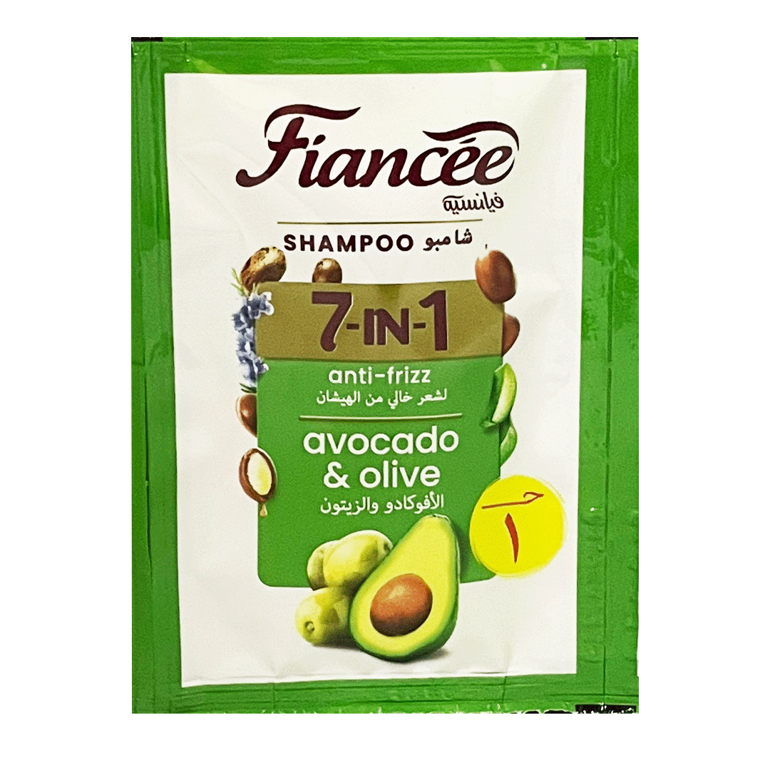 [6223002235148] فيانسيه شامبو 7×1 افوكادو & زيتون - Fiancee Shampoo 7×1 Avocado & Olive 5ml (480Psc) (5ml)